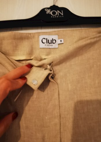 Beymen Club Bej Keten Yelekli Takım - Görsel 11