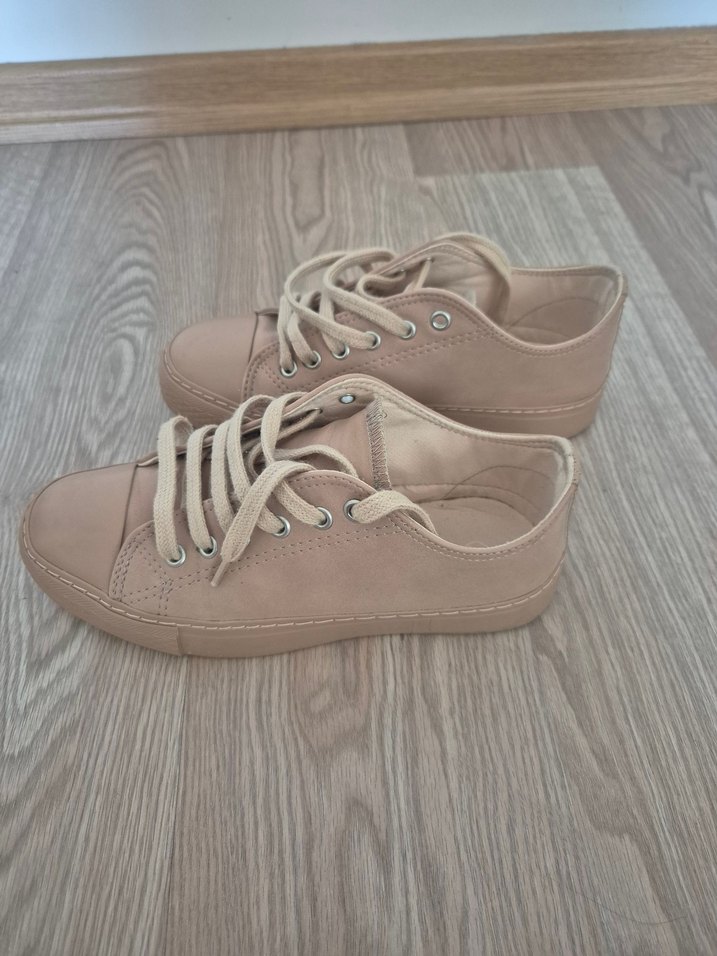 Bej Kadın  Spor Ayakkabı - Görsel 4