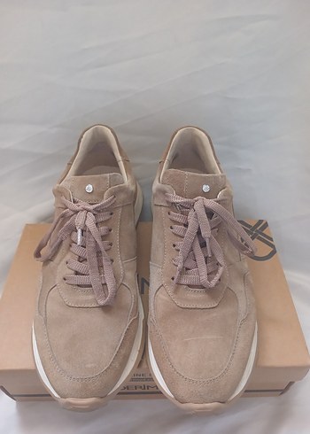 41 Beden camel Renk Elle Bej Süet Erkek Sneaker