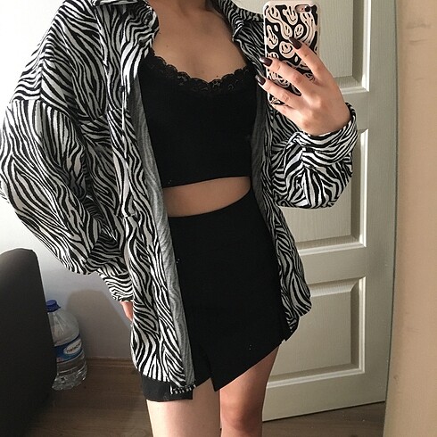 Koton Zebra Desen Gömlek