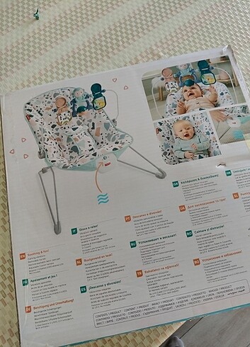 Beden beyaz Renk Fisher Price Safari Ana Kucağı