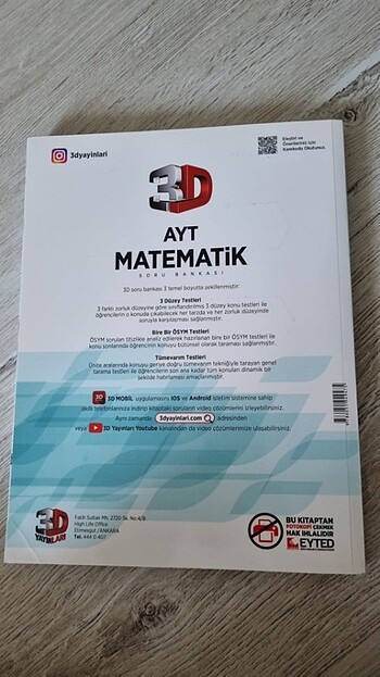  YKS AYT SORU BANKASI MATEMATİK 