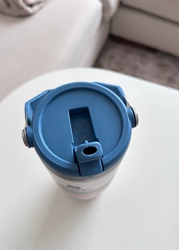 Stanley Renkli Çizgili Beyaz Termos - Görsel 3