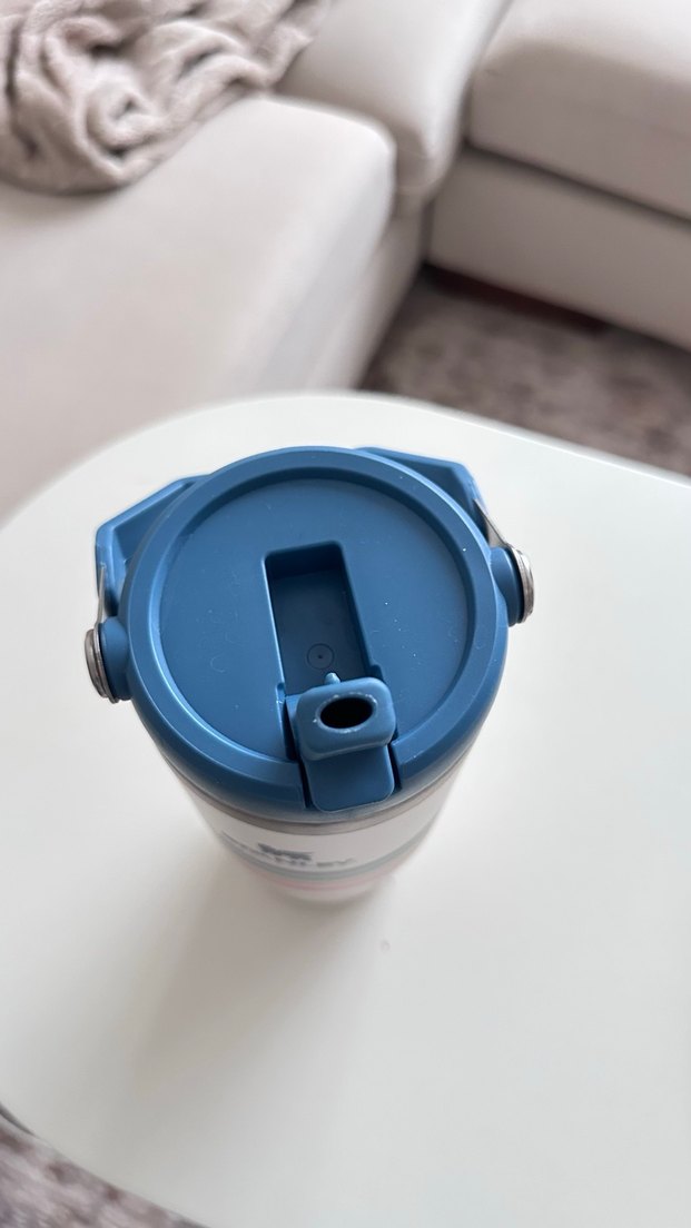 Stanley Renkli Çizgili Beyaz Termos - Görsel 3