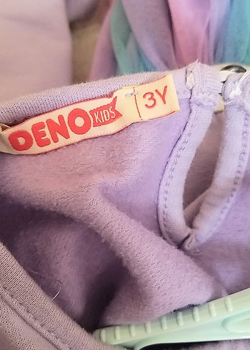 24-36 Ay Beden mor Renk Denokids Kız Çocuk Mor Unicorn Tüllü Elbise