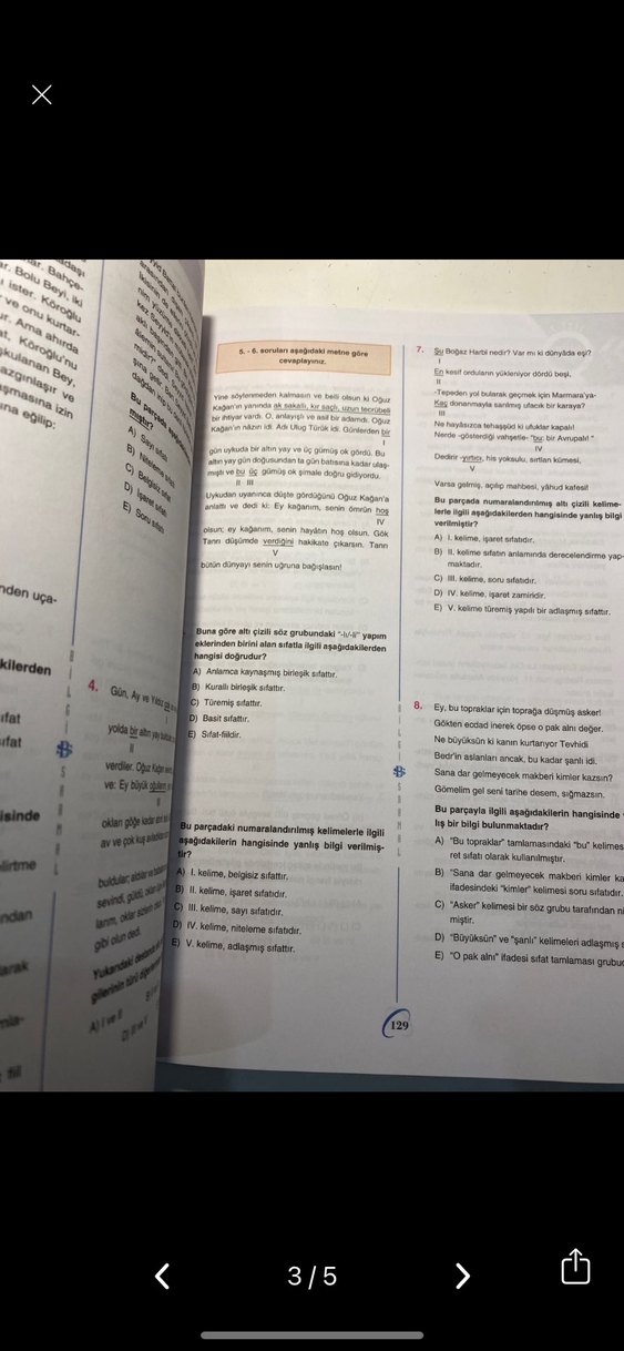 10. Sınıf Türk Dili ve Edebiyatı Soru Bankası - Görsel 3