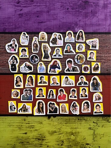 Diğer 222 Adet Ünlü Çıkartması + Diğer Sticker