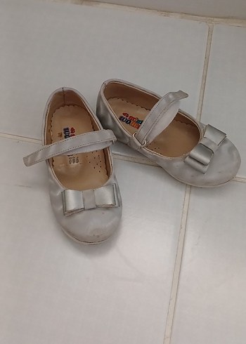 Kız Çocuk Beyaz Fiyonklu Babet Ayakkabı - Görsel 3