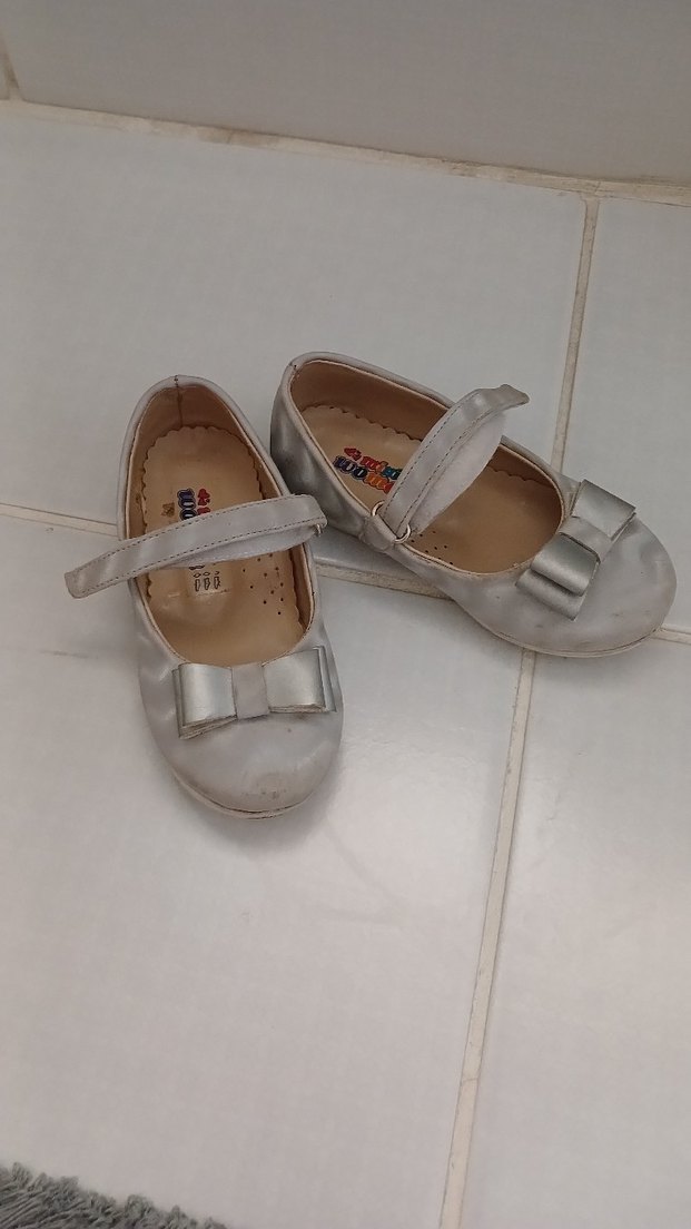 Kız Çocuk Beyaz Fiyonklu Babet Ayakkabı - Görsel 3