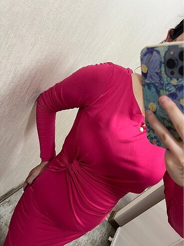 s Beden pembe Renk Elbiseee ????