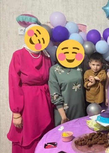 l Beden pembe Renk Tesettur takim