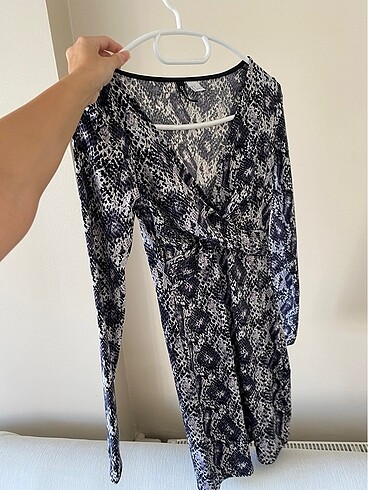 H&M desenli mini elbise 34 beden