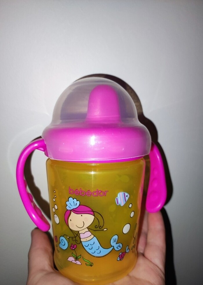 Bebedor Sert Uçlu Alıştırma Bardağı 270 ml 6+ Ay SARI DENİZKIZI
 - Görsel 3