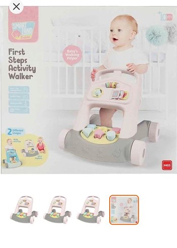 Pastel Pembe Bebek Yürüteci - Görsel 8