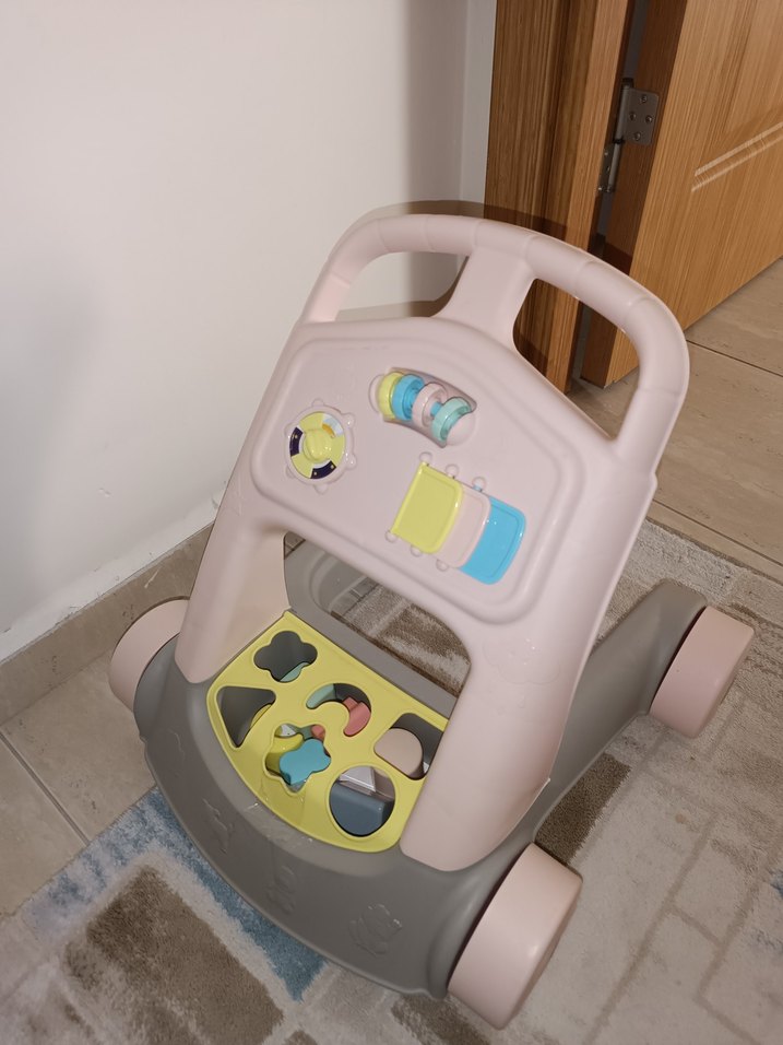 Pastel Pembe Bebek Yürüteci - Görsel 3