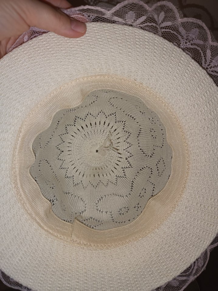 Dantel Detaylı Pembe Bohem Kız Çocuk Şapkası - Görsel 5