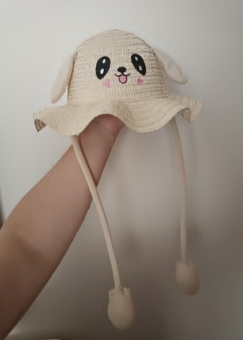 Nakışlı Bej Çocuk Şapkası - Görsel 7