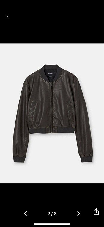 s Beden pull and bear deri ceket