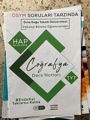 Tyt coğrafya ders notları hap bilgiler