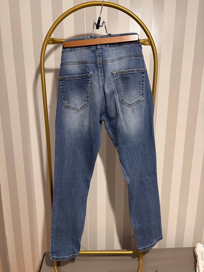 Kadın Mavi Denim Regular Fit Jean - Görsel 3