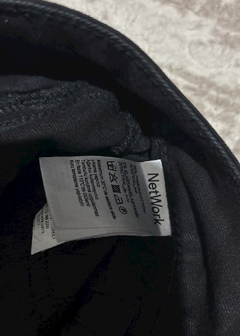 Siyah Kadın Denim Normal Boy Pantolon - Görsel 4