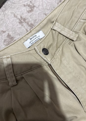 Bej Kadın Keten Salaş Pantolon - Görsel 3