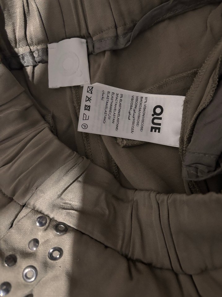 Nakışlı Kemerli Rahat Kesim Kadın Kumaş Pantolon - Görsel 5