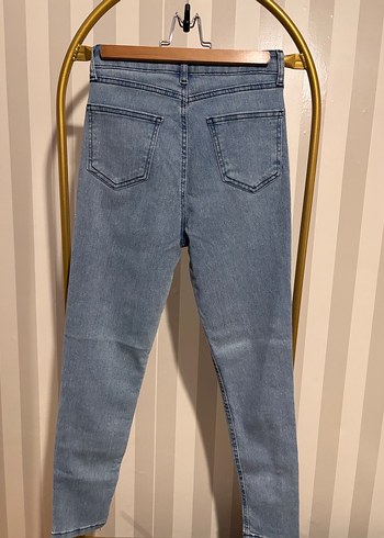 Mavi Tie-Dye Midi Denim Pantolon - Görsel 2