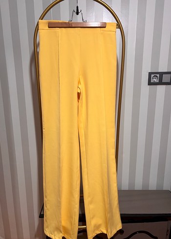 Sarı Uzun Kollu Kadın Blazer Ceket - Görsel 3