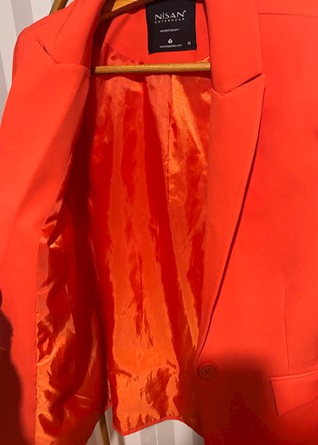 Kırmızı Mini Kadın Blazer Ceket - Görsel 3