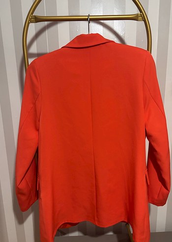 Kırmızı Mini Kadın Blazer Ceket - Görsel 4