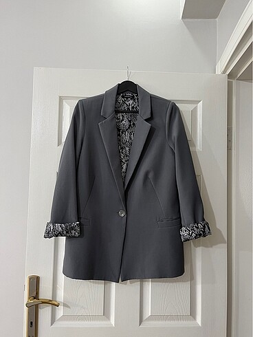 Gri blazer ceket
