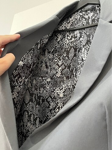 38 Beden Gri blazer ceket