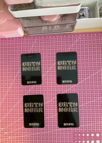 Aespa Dirty Work Fanmade pc fotokart set