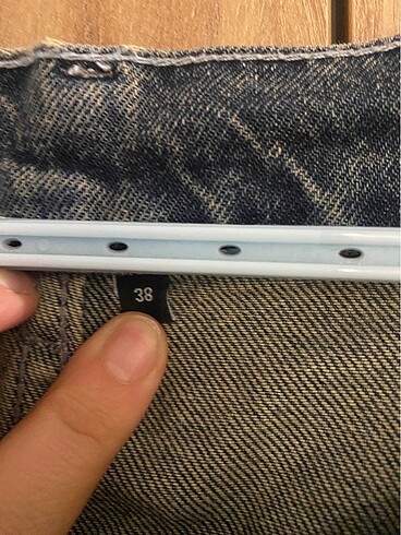 38 Beden mavi Renk TRENDYOLMİLLA BAGGY JEANS