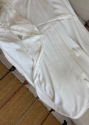 h&m beyaz plaj elbisesi - Görsel 4