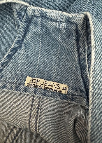 m Beden Kadın Mavi Denim Askılı Midi Salopet defacto
