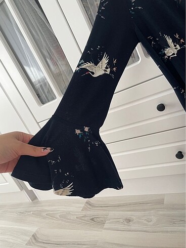 s Beden mavi Renk bershka elbise
