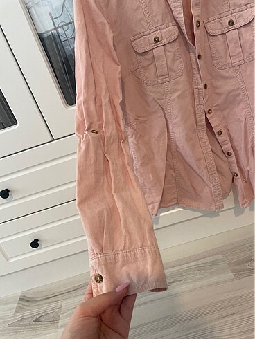 LC Waikiki lc waikiki pembe kadife gömlek
