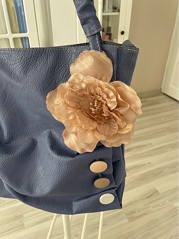 American Vintage VINTAGE MAVİ ÇİÇEKLİ ÇANTA