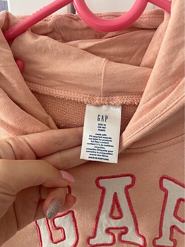10 Yaş Beden pembe Renk gap sweat