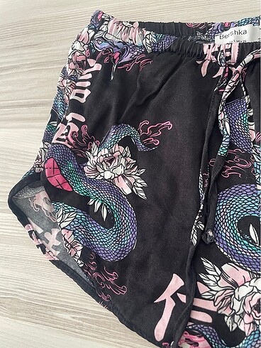 Bershka bershka saten mini şort