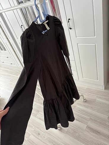xs Beden h&m antrasit elbise