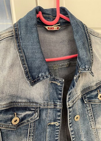 m Beden Düğmeli Kolsuz Mavi Denim Yelek vintage yıldız y2k
