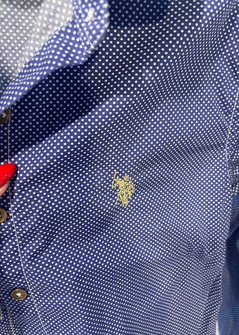 s Beden mor Renk us polo puantiyeli gömlek