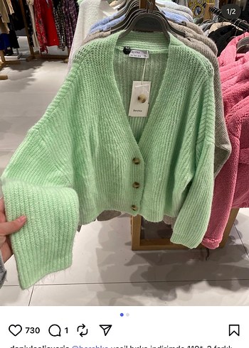 Bershka bershka yesil hırka