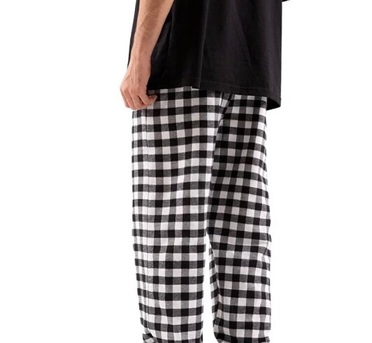 Ekose pijama kışlık - Görsel 2