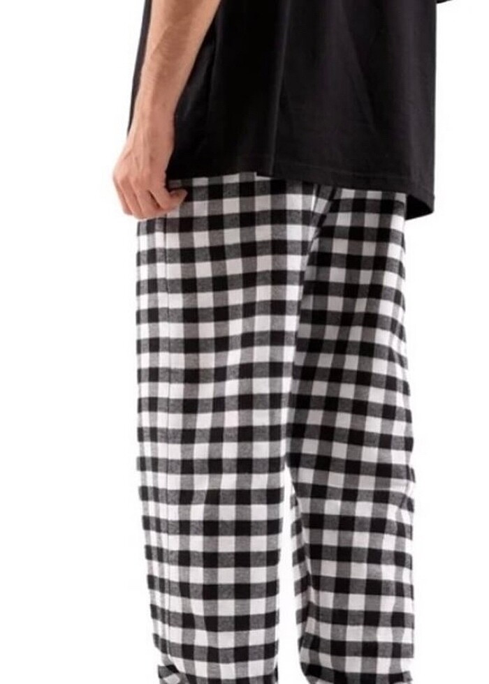 Ekose pijama kışlık - Görsel 2