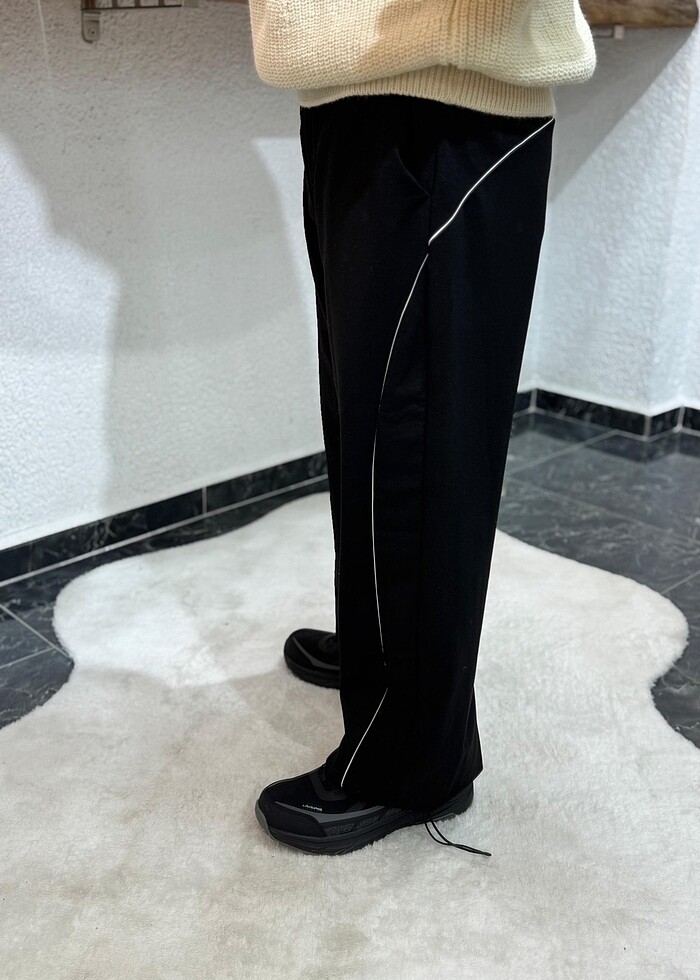 Şeritli L beden eşofman altı - Görsel 2