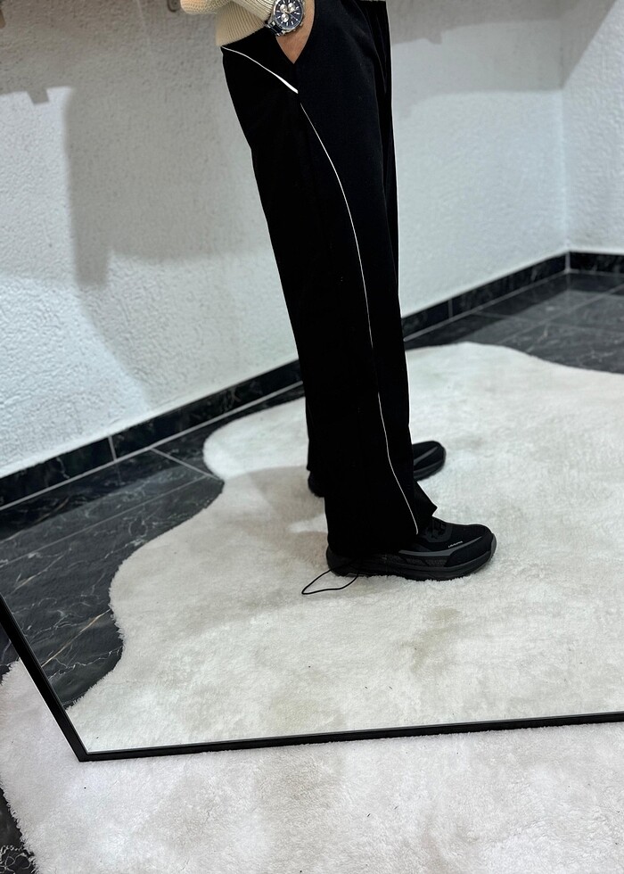 Şeritli L beden eşofman altı - Görsel 4